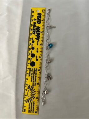 Sterling Silver Charm Bracelet with charms